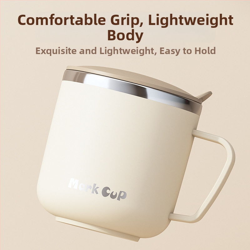 Специална чаша за накисване на овесени ядки, чаша за закуска с мляко, халба, чаша за кафе от неръждаема стомана 304, нова чаша за жени, мъже