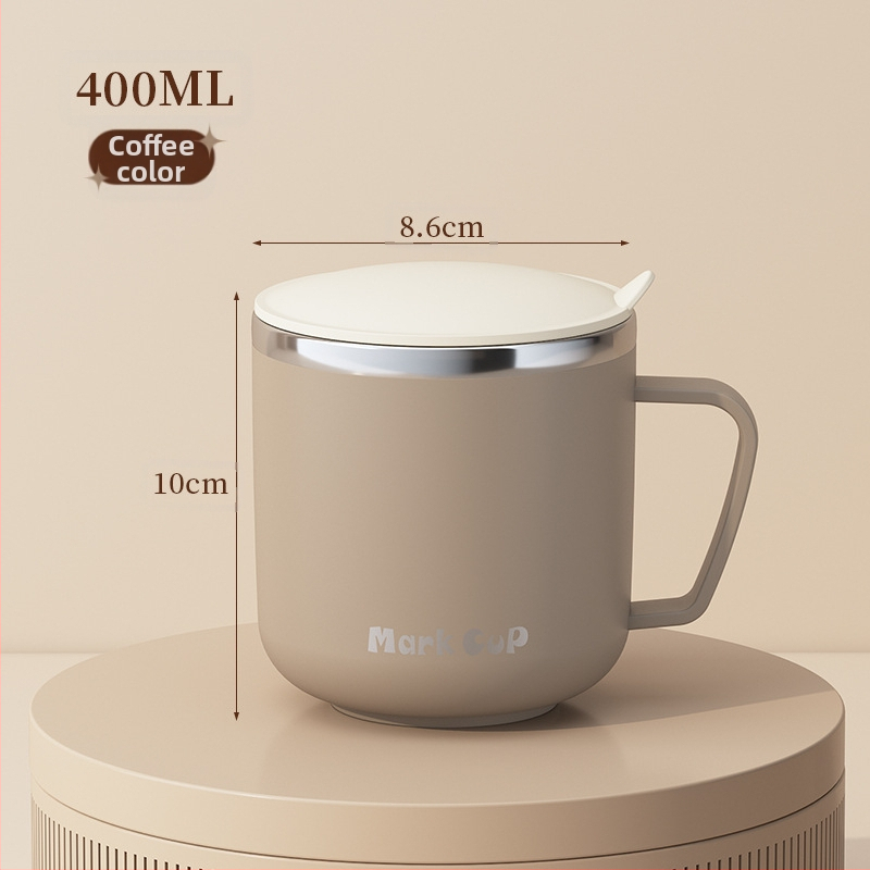 Spetsiaalne tass kaerahelbepudru leotamiseks, piimahommikusöögi tass, kruus, 304 roostevabast terasest kohvitass, uus tass naistele, meestele