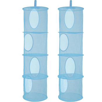 Διασυνοριακό πτυσσόμενο κρεμαστό καλάθι, αναπνεύσιμο καλάθι τεσσάρων τμημάτων, βελούδινο καλάθι αποθήκευσης παιχνιδιών, κρεμαστό κλουβί αποθήκευσης εσωρούχων, καλάθι στεγνώματος κατασκευαστή