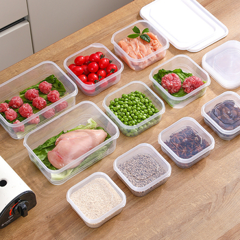 Maistinio šviežumo laikymo dėžė daržovių šaldikliui su dangčiu, mėsos šaldytuvui, maisto laikymui, vaisių laikymo dėžei, skirtai mikrobangų krosnelei