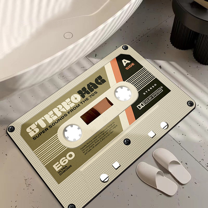 Teip Diatom Mud põrandamatt Vannitoa põrandamatt Sissepääsu uksematt Tualettruumi vett imav libisemiskindel jalamatt Kummist põhi Silikoonist muda