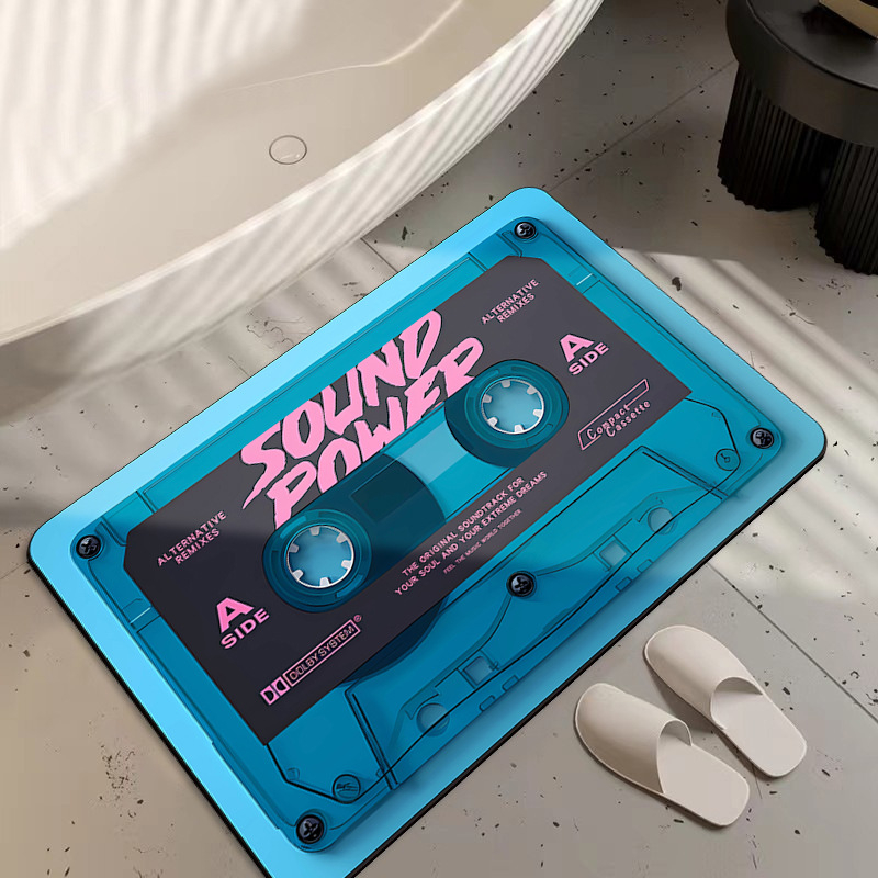 Teip Diatom Mud põrandamatt Vannitoa põrandamatt Sissepääsu uksematt Tualettruumi vett imav libisemiskindel jalamatt Kummist põhi Silikoonist muda