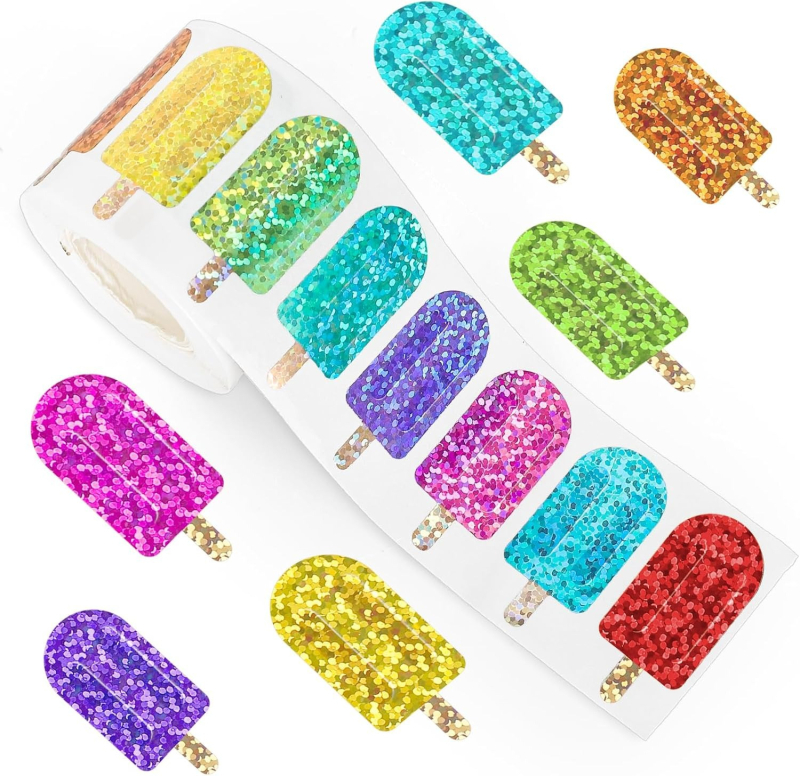 500 kleebist/koomiksilaserkleebist, paberist sildid, kontoritarvete dekoratiivsildid, tihenduskleebised