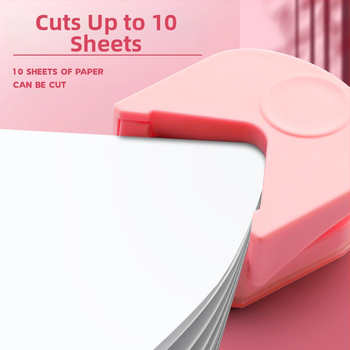 Apaļš stūru griezējs R4 apaļš stūru griezējs mazs apaļš griezējs pēcdiploma iestājeksāmeniem nošķelts birstošu lapu loka foto DIY apsveikuma kartīte