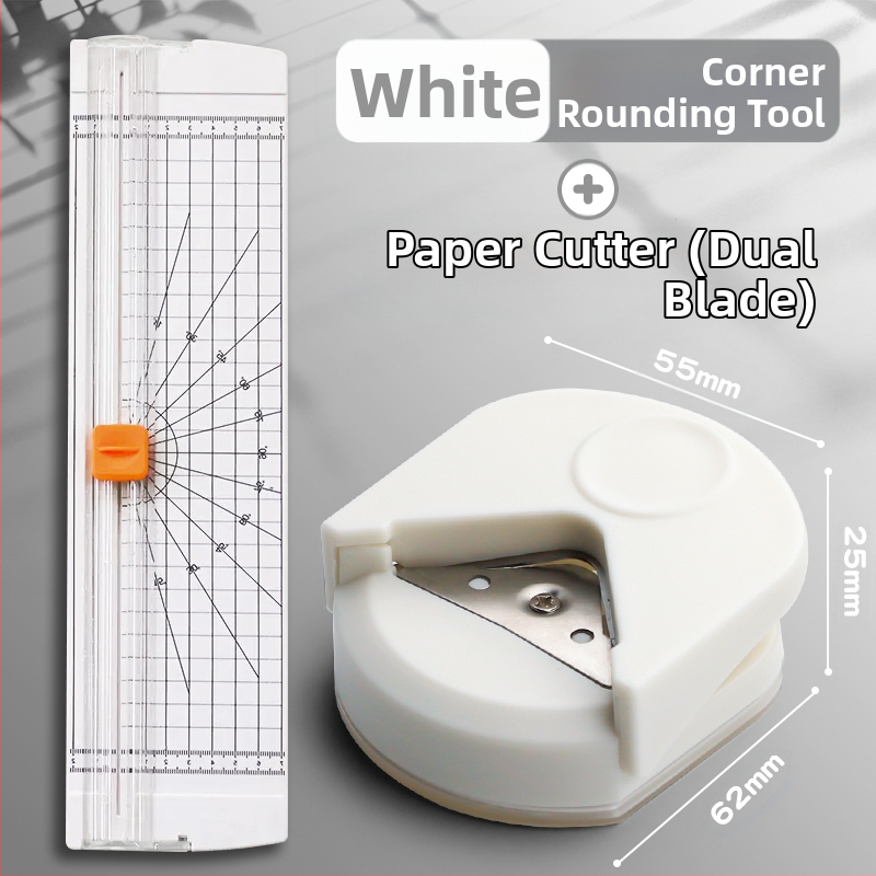 Apaļš stūru griezējs R4 apaļš stūru griezējs mazs apaļš griezējs pēcdiploma iestājeksāmeniem nošķelts birstošu lapu loka foto DIY apsveikuma kartīte