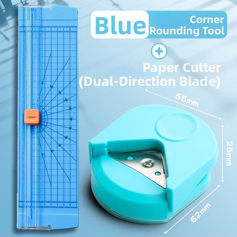 Apaļš stūru griezējs R4 apaļš stūru griezējs mazs apaļš griezējs pēcdiploma iestājeksāmeniem nošķelts birstošu lapu loka foto DIY apsveikuma kartīte