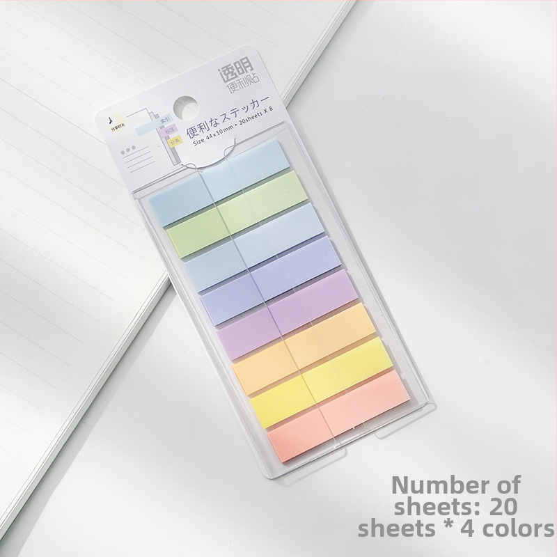 Kleepuv kolmemõõtmeline märkmepaber, õpilastele mõeldud värviliste siltidega indekskleebised