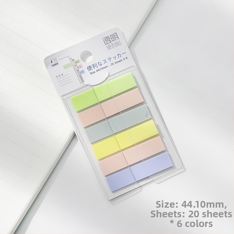 Kleepuv kolmemõõtmeline märkmepaber, õpilastele mõeldud värviliste siltidega indekskleebised