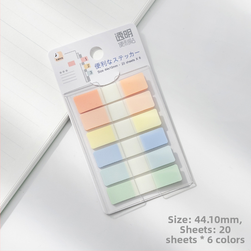 Kleepuv kolmemõõtmeline märkmepaber, õpilastele mõeldud värviliste siltidega indekskleebised