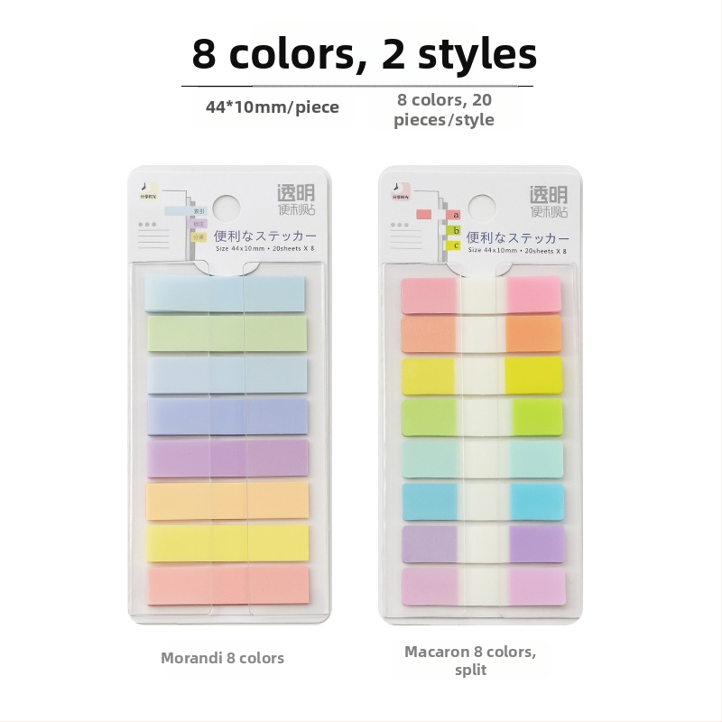 Kleepuv kolmemõõtmeline märkmepaber, õpilastele mõeldud värviliste siltidega indekskleebised