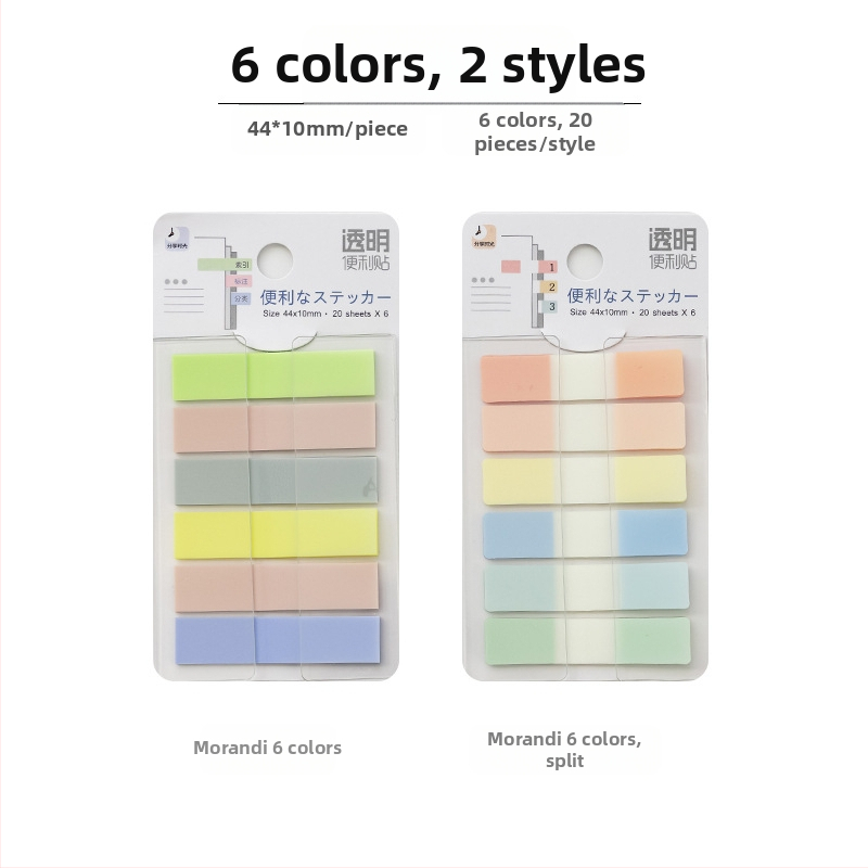 Kleepuv kolmemõõtmeline märkmepaber, õpilastele mõeldud värviliste siltidega indekskleebised