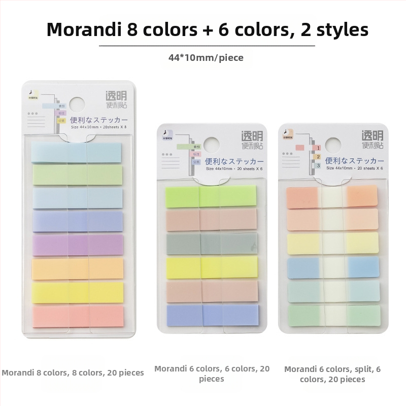 Kleepuv kolmemõõtmeline märkmepaber, õpilastele mõeldud värviliste siltidega indekskleebised