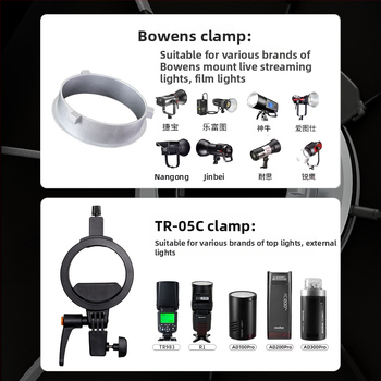 Triopo K3 külgmise tiivaga kaheksanurkne pehme kast, kiire paigaldus, kiirvabastusega baorongi suu, kaamerale kinnitatav välklamp, kaasaskantav pehme valguskate