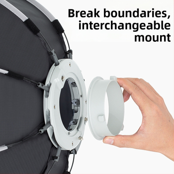 Triopo K3 külgmise tiivaga kaheksanurkne pehme kast, kiire paigaldus, kiirvabastusega baorongi suu, kaamerale kinnitatav välklamp, kaasaskantav pehme valguskate