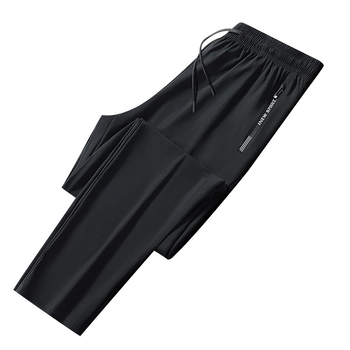 Εκρηκτικά καλοκαιρινά παντελόνια από μετάξι Ice για άνδρες και γυναίκες, αθλητικά παντελόνια, ψηλό ελαστικό, γρήγορο στέγνωμα, casual παντελόνι, ίσια, χαλαρά, μεγάλα μεγέθη, για υπαίθριες δραστηριότητες