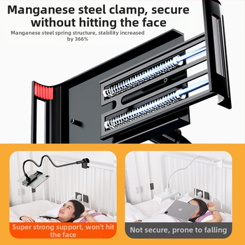 mobiiltelefoni otseülekanne tahvelarvuti alus kokkupandav arvuti laisk loominguline töölaud voodipeatsi klamber multifunktsionaalne artefakt