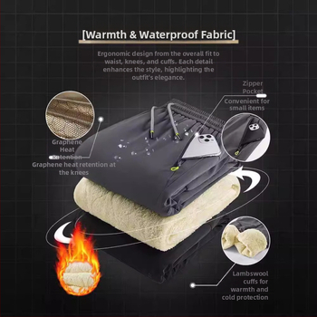 80-320 Βορειοανατολικά αδιάβροχα βαμβακερά παντελόνια, ανθεκτικά στο κρύο, ανδρικά χειμερινά παντελόνια με επένδυση από φλις, παχύρρευστο, εξαιρετικά παχύρρευστο βελούδινο αρνί, λίπασμα για μεγάλα μεγέθη.