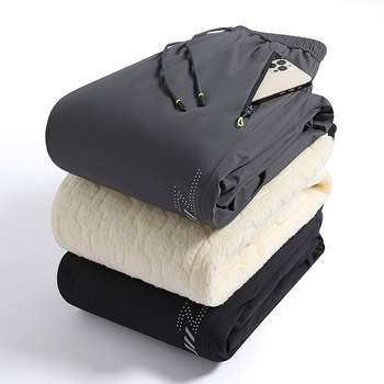 80-320 Βορειοανατολικά αδιάβροχα βαμβακερά παντελόνια, ανθεκτικά στο κρύο, ανδρικά χειμερινά παντελόνια με επένδυση από φλις, παχύρρευστο, εξαιρετικά παχύρρευστο βελούδινο αρνί, λίπασμα για μεγάλα μεγέθη.