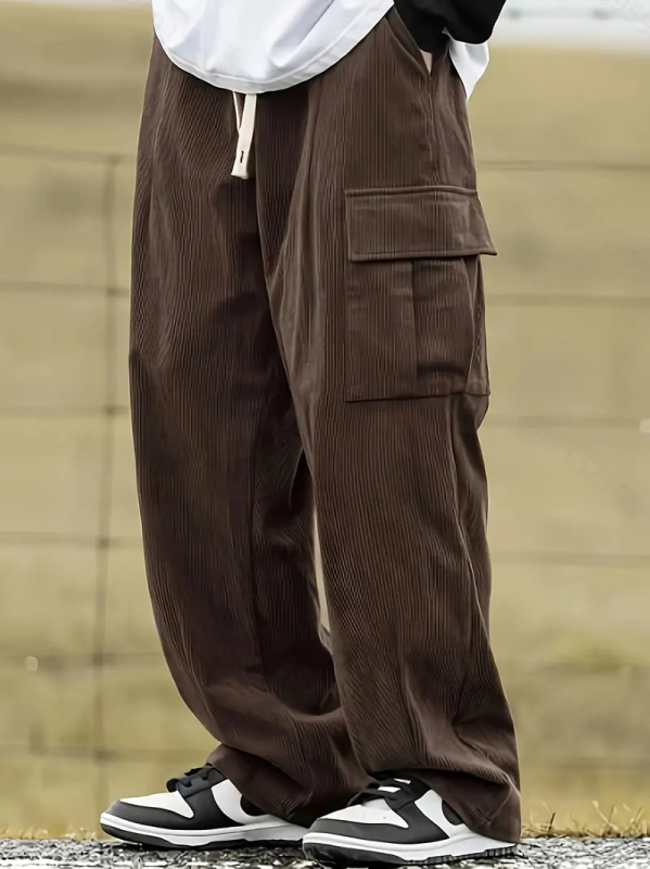 2024. gada pārrobežu Amazon TEMU liela izmēra samta aukliņas personalizēts kombinezons vīriešu bikses svītrainas vīriešu bikses