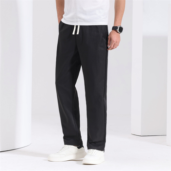 2025 Νέα καλοκαιρινά ανδρικά παντελόνια για εξωτερική χρήση, φαρδιά, ίσια παντελόνια, ψηλό, λεπτό, μοντέρνο και ευέλικτο αθλητικό, casual παντελόνι