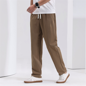 2025 Νέα καλοκαιρινά ανδρικά παντελόνια για εξωτερική χρήση, φαρδιά, ίσια παντελόνια, ψηλό, λεπτό, μοντέρνο και ευέλικτο αθλητικό, casual παντελόνι