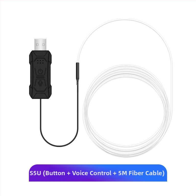 Pārrobežu jauns 64 krāsu automašīnas atmosfēras apgaismojums krāsains centrālās vadības lietotnes mūzikas ritma apgaismojums bez diegiem USB dekoratīvs apgaismojums