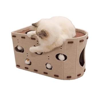 Ξυστήριγμα για γάτες, Φωλιά για γάτες, Ενσωματωμένη ανθεκτική στη φθορά και στις γρατσουνιές, Παιχνίδι γενικής χρήσης για γάτες για όλες τις εποχές, Ανακούφιση από την αυτοϊκανοποίηση και την πλήξη, Κουβάς φωλιάς για γάτες, Πολυλειτουργικό