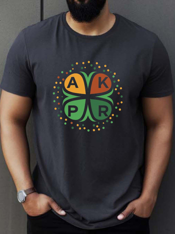 Ευρωπαϊκό και Αμερικανικό Εμπόριο Ευρωπαϊκός Κώδικας Βαμβάκι Μπλούζα με Στάμπα St. Patrick\'s Four-leaf Clover Ανδρικό Μπλούζα Καλοκαιρινό Casual Κοντό μανίκι