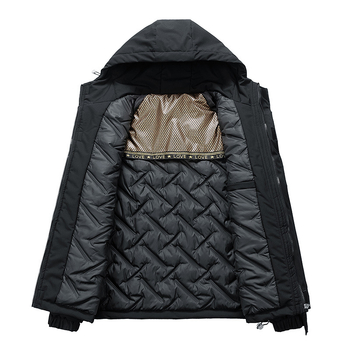 Ανδρικό Φθινοπωρινό και Χειμερινό Μπουφάν με Πολλαπλές Τσέπες, Χαλαρό Βαμβακερό Μπουφάν με Κουκούλα, Μοντέρνο Μπλούζα σε Στυλ Χονγκ Κονγκ, Μοντέρνο, Μονόχρωμα Ρούχα
