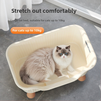 Ημικλειστό κουτί άμμου γάτας Πολύ μεγάλο αντιολισθητικό μαξιλάρι τουαλέτας γάτας Αποσμητικό κουτί περιττωμάτων για γατάκια