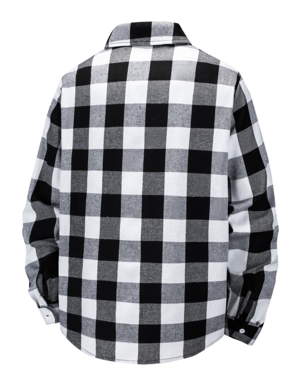 Cămașă cu mânecă lungă pentru bărbați, populară de la Amazon, de toamnă, pentru comerț exterior transfrontalier, de mărime mare, în carouri americane, cu mânecă lungă