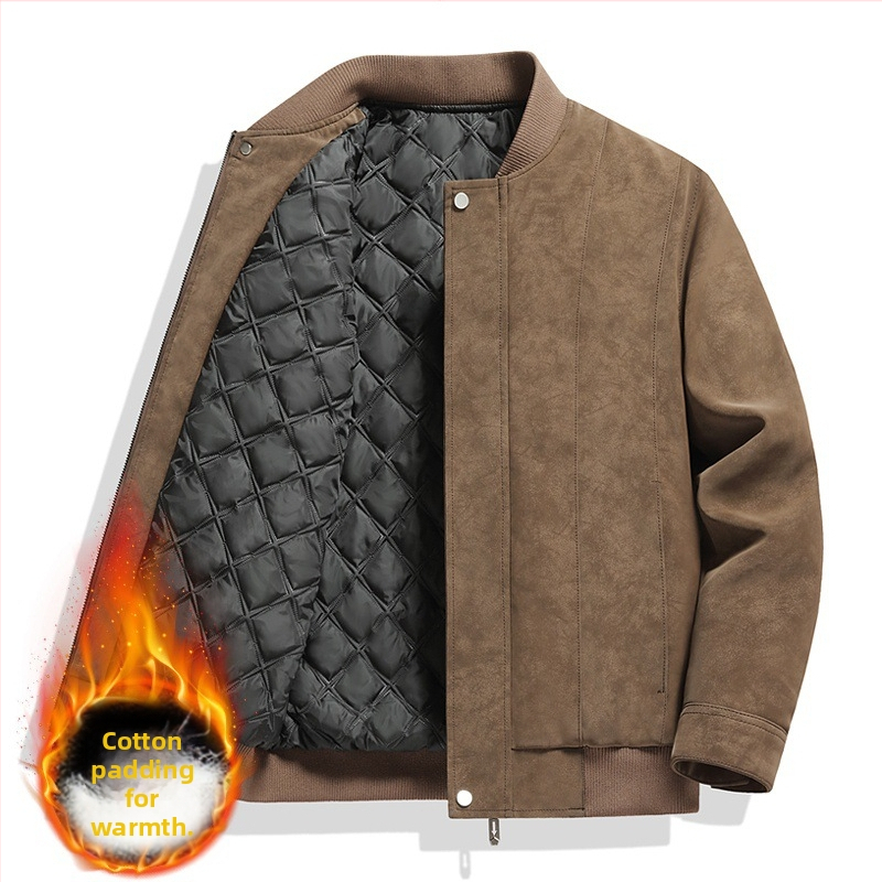 Pavasario ir rudens nauja užsienio prekybos didmeninė motociklo striukė paaugliams vyriška zomšos PU striukė vyriška laisvalaikio odinė vėjo nepraleidžianti striukė