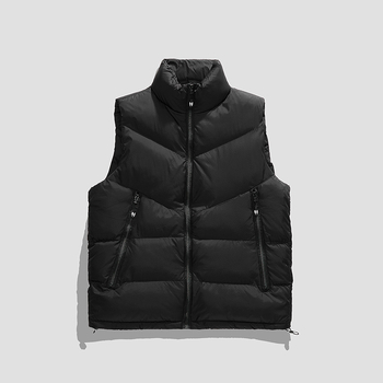 Ανδρικό Μονόχρωμο Βαμβακερό Γιλέκο 2023 Fashion City Large Size Loose Fat Man Ευρώπη και Αμερική Διασυνοριακό Ηλεκτρονικό Εμπόριο Amazon Supply