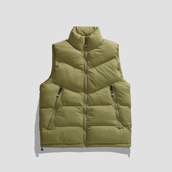Ανδρικό Μονόχρωμο Βαμβακερό Γιλέκο 2023 Fashion City Large Size Loose Fat Man Ευρώπη και Αμερική Διασυνοριακό Ηλεκτρονικό Εμπόριο Amazon Supply