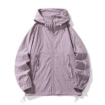 UPF50 päikesekaitsega meeste riided piiriülese väliskaubanduse pakkumiseks suurtele nahariietele suvine veekindel hingav kapuutsiga mantel Tide