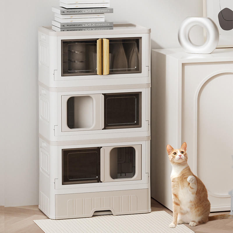 Täielikult suletud kassiliivakast, lõhna- ja pritsmevastane sahtlitüüpi kassiliivakast, kokkupandav mitmekihiline liivavastane kassi tualettruum, hulgimüük