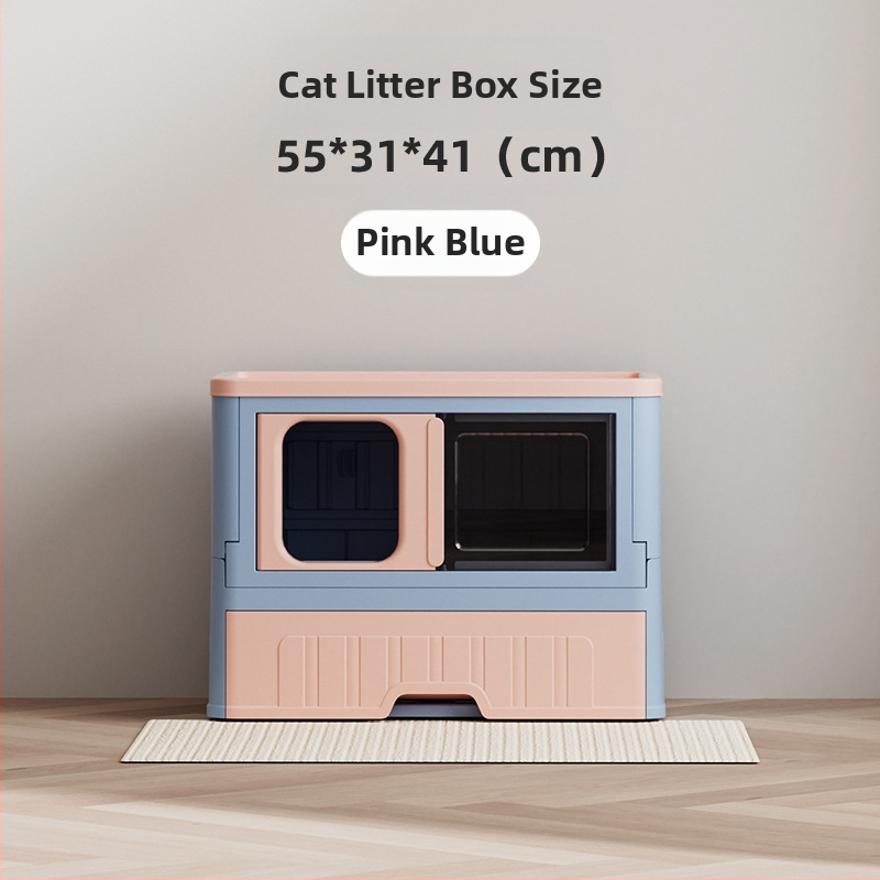 Täielikult suletud kassiliivakast, lõhna- ja pritsmevastane sahtlitüüpi kassiliivakast, kokkupandav mitmekihiline liivavastane kassi tualettruum, hulgimüük