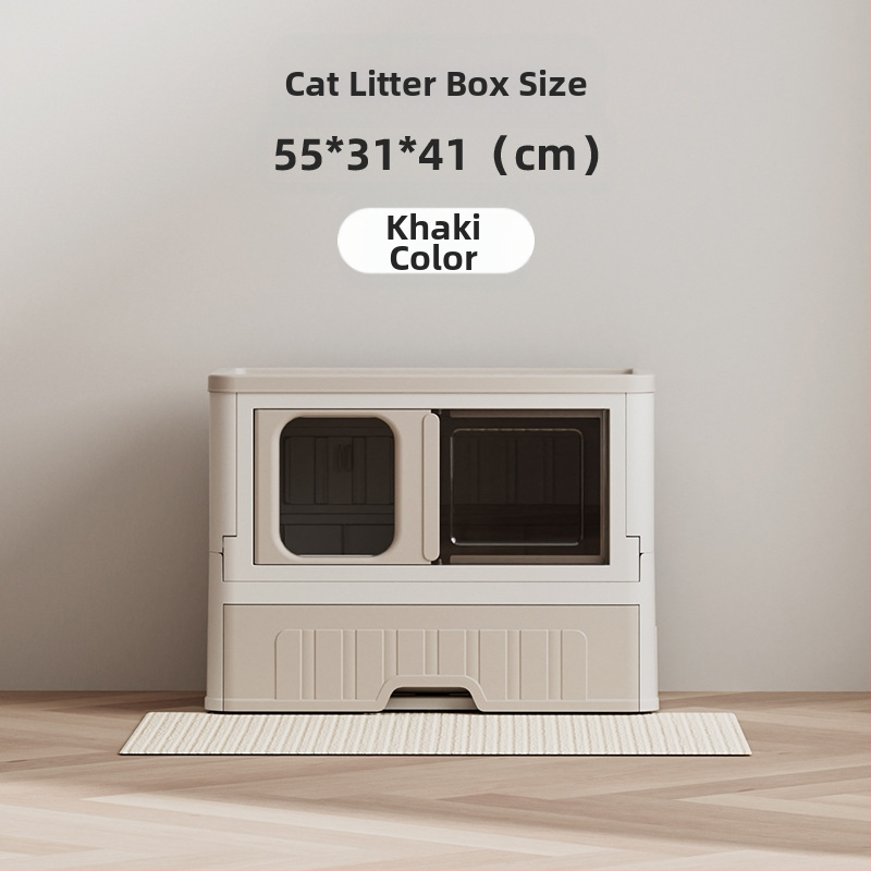 Täielikult suletud kassiliivakast, lõhna- ja pritsmevastane sahtlitüüpi kassiliivakast, kokkupandav mitmekihiline liivavastane kassi tualettruum, hulgimüük