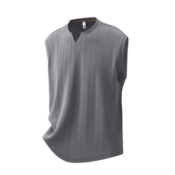 2025 Νέο καλοκαιρινό μοντέλο 7A Ice Αντιβακτηριδιακό γιλέκο Jacquard Fabric Plus Fat Plus M-8Xl Εξαγωγή χονδρικής