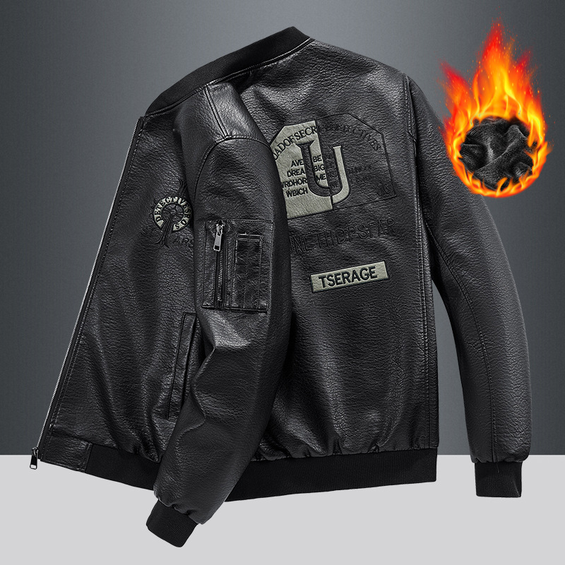 2024 m. rudens ir žiemos nauja mados tendencija – siuvinėtas odinis paltas su aksominiu paltu