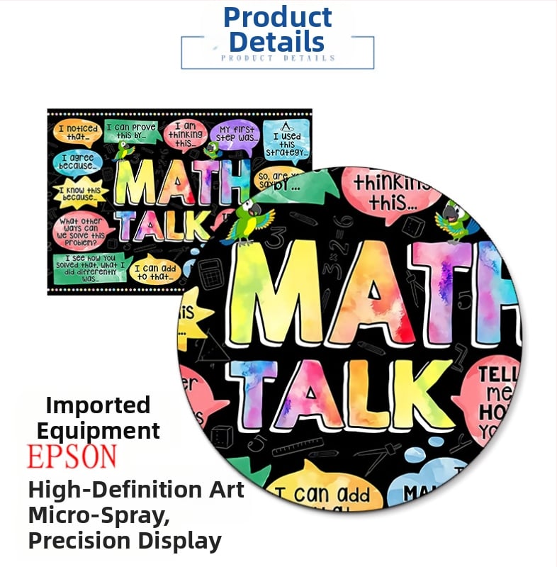 Вдъхновяващ плакат за учители в класната стая с английски букви, боядисан със спрей, математическа формула, декорация на стена в класната стая, боядисана със сърцевина