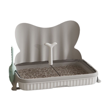 2025 m. stalčiaus tipo šunų tualetas, šunims, mažiems šunims, šuniukams, apsaugantis nuo žingsnių, smėlio dubenėlis, meškiukų kakučių dubenėlis