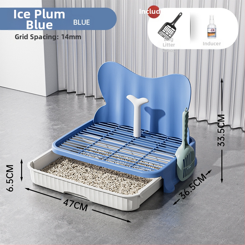 2025 m. stalčiaus tipo šunų tualetas, šunims, mažiems šunims, šuniukams, apsaugantis nuo žingsnių, smėlio dubenėlis, meškiukų kakučių dubenėlis