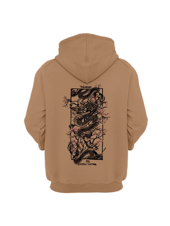 Креативен суичър с качулка с пълноцветен 3D дигитален принт отзад и отпред, с графити