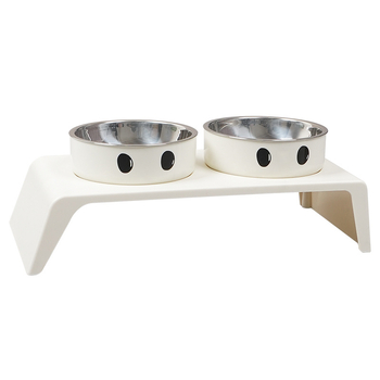 Μπολ για κατοικίδια, αντικραδασμικό μπολ για γάτες, προστασία λαιμού γάτας, μπολ τροφής για γάτες για σκύλους, διπλό μπολ από ανοξείδωτο ατσάλι, διασυνοριακό, νέο μπολ για σκύλους χονδρικής