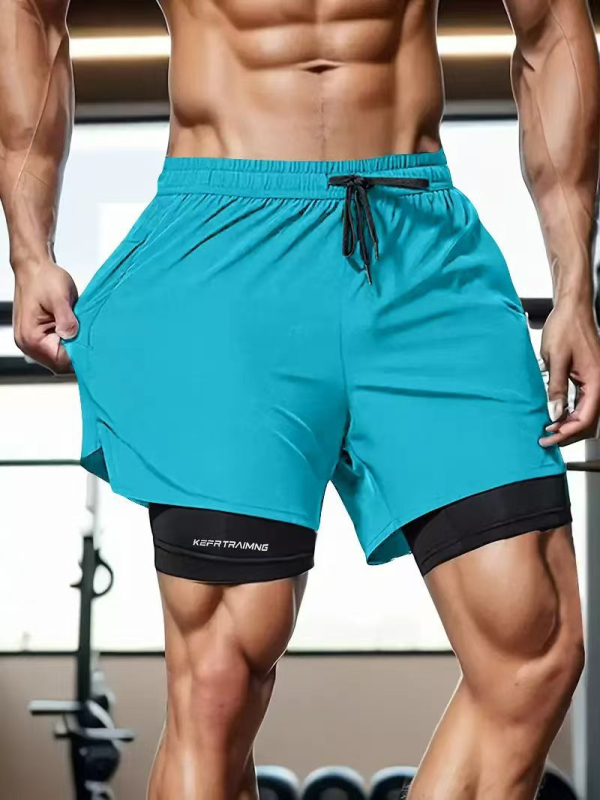 Väliskaubanduse piiriülesed kolmveerandpüksid, suvised päikesekindlad kahekihilised spordipüksid meestele ja naistele, kes jooksevad õues