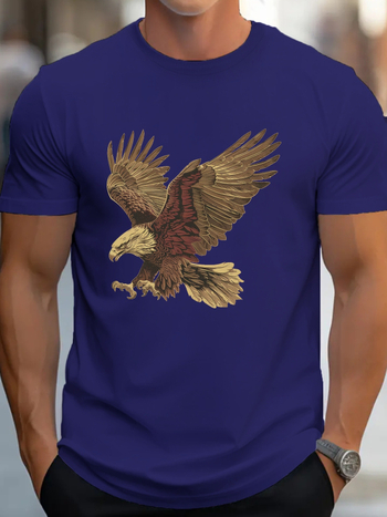 Ανδρικό T-Shirt Freedom Eagle G500 από Βαμβάκι σε ίσια γραμμή