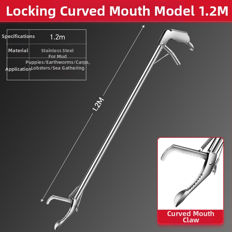 Pagarināts zuša klipsis jūras makšķerēšanai, sabiezinātas zuša knaibles, saliekamas čūskas āķa knaibles, neslīdošs makšķerēšanas āķa rīks jūras makšķerēšanai