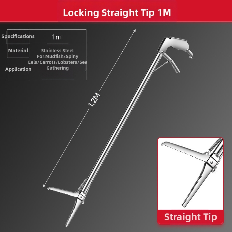 Pagarināts zuša klipsis jūras makšķerēšanai, sabiezinātas zuša knaibles, saliekamas čūskas āķa knaibles, neslīdošs makšķerēšanas āķa rīks jūras makšķerēšanai