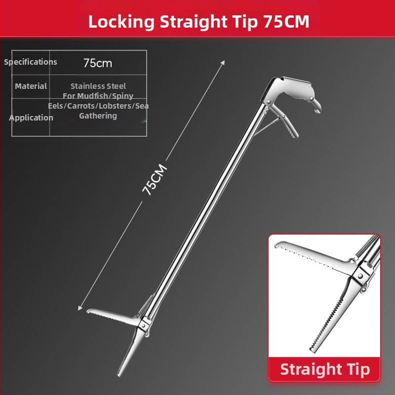 Pagarināts zuša klipsis jūras makšķerēšanai, sabiezinātas zuša knaibles, saliekamas čūskas āķa knaibles, neslīdošs makšķerēšanas āķa rīks jūras makšķerēšanai